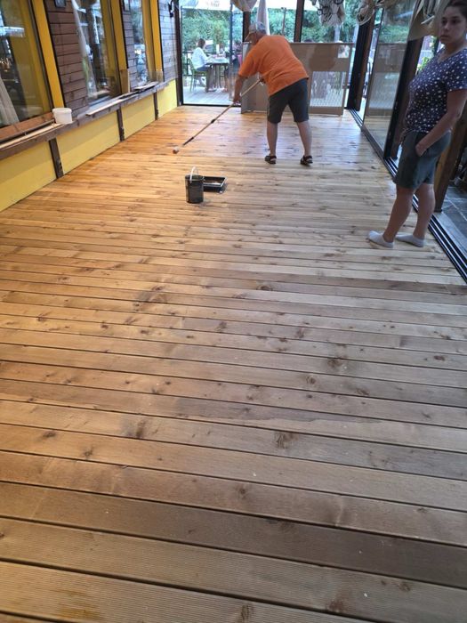 Импрегниран декинг 12см - подова настилка