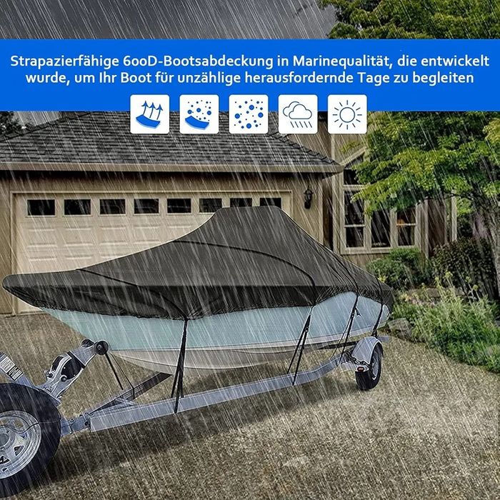 Водоустойчиво покривало за лодка до 5.8м Big Ant, 600D текстил, 17-19 FT, UV защита, прахоустойчивост