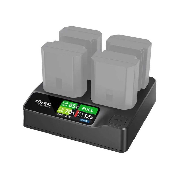 Бърза зарядна станция за 4 батерии Sony NP-FZ100 (60W) Accsoon TopRig