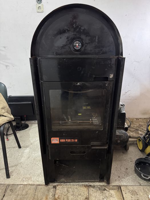 Termoșemineu pe lemne AQUA PLUS 25 kW – încălzire apă + aer