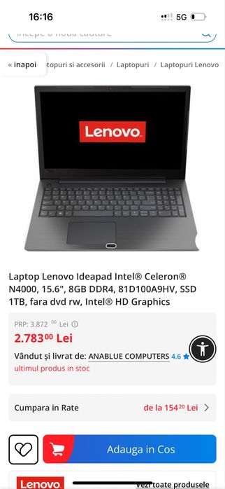 Laptop Lenovo/HP