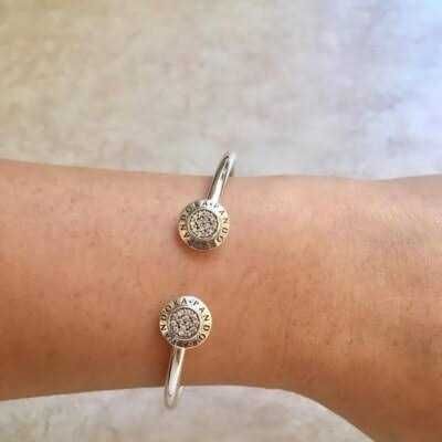 Bratara PANDORA deschisa logo, noua, pret excelent!