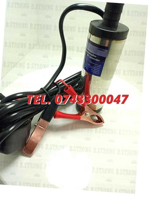 Pompa Electrica Submersibila Pentru Transfer 12v Motorina Si Apa Ulei