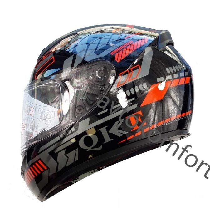 Каска за Мотор Мотоциклет QKE Различни Размери С DOT Сертификат