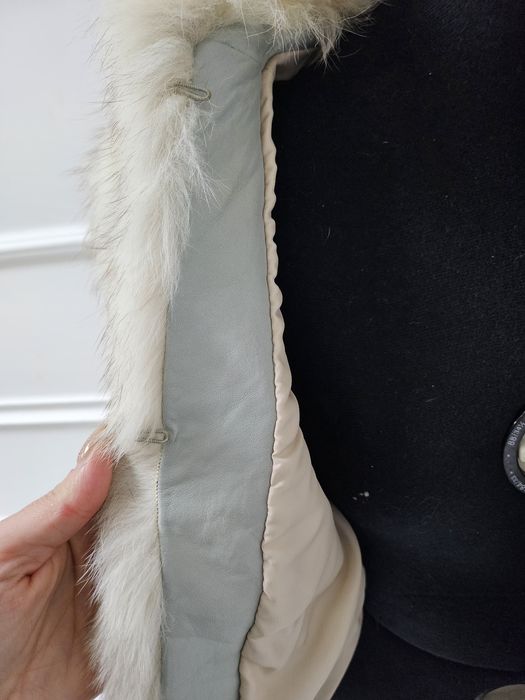 Палто от лисица без забележки, размер S