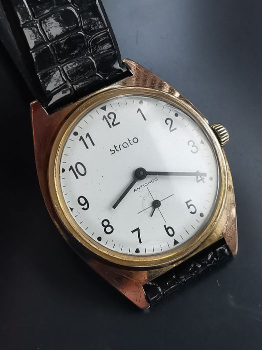 Ceas Strato Mecanic Placat cu aur 35 mm