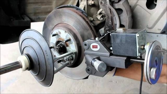 Проточка опорных дисков не снимая