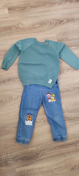 Дънки Paw patrol и пуловер 98