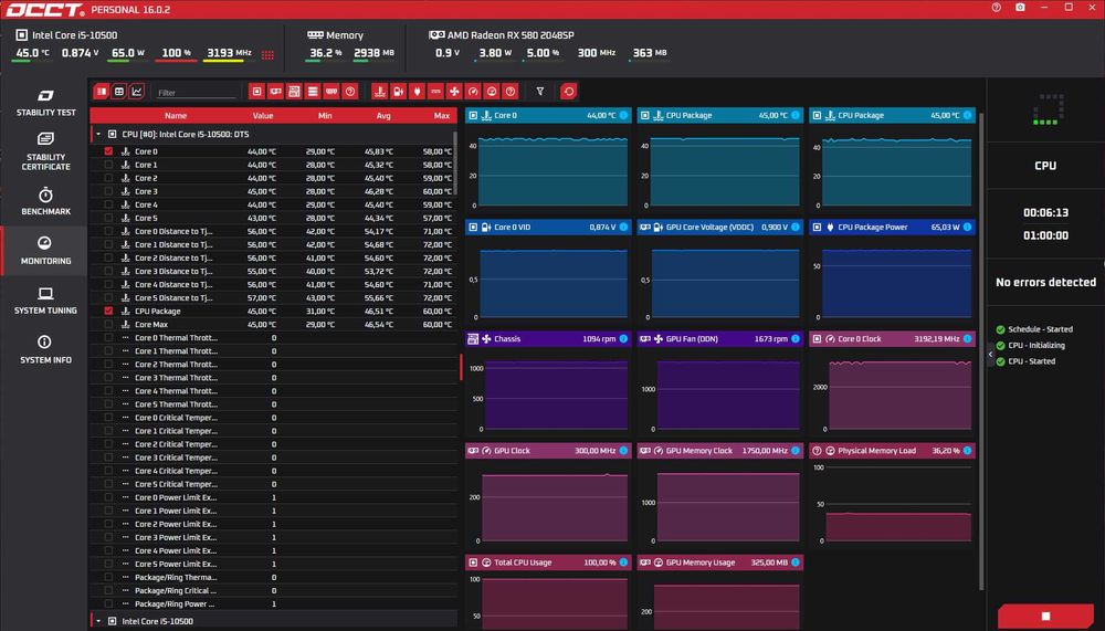 intel Core i5 10500 + H410 + Afox Radeon RX580
