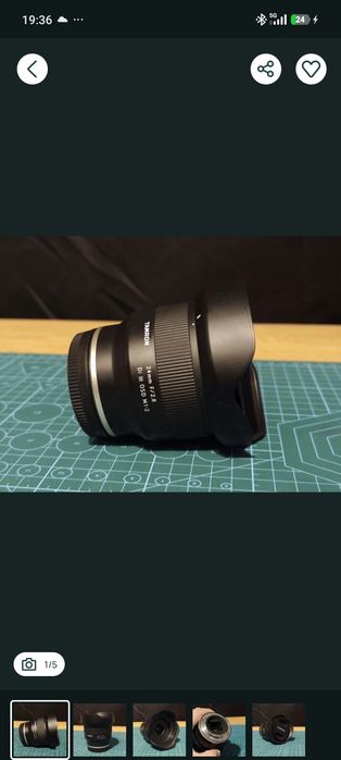 Vând obiectiv Tamron 24mm F2.8 Di III , montura Sony E-mount