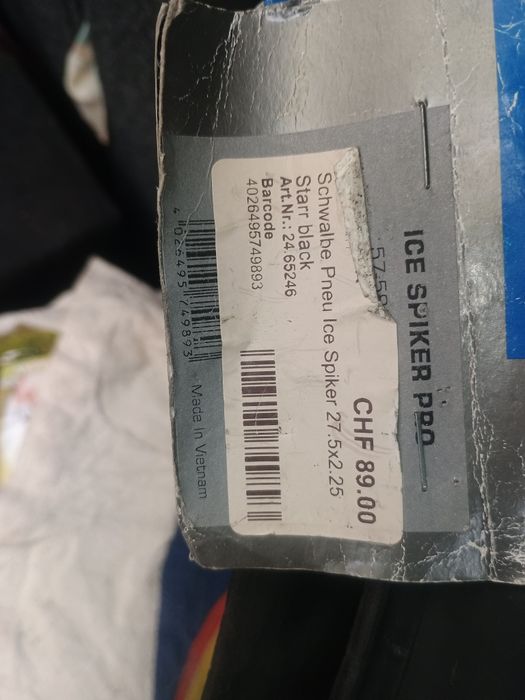 Велосипедна гума за сняг 27,5 "