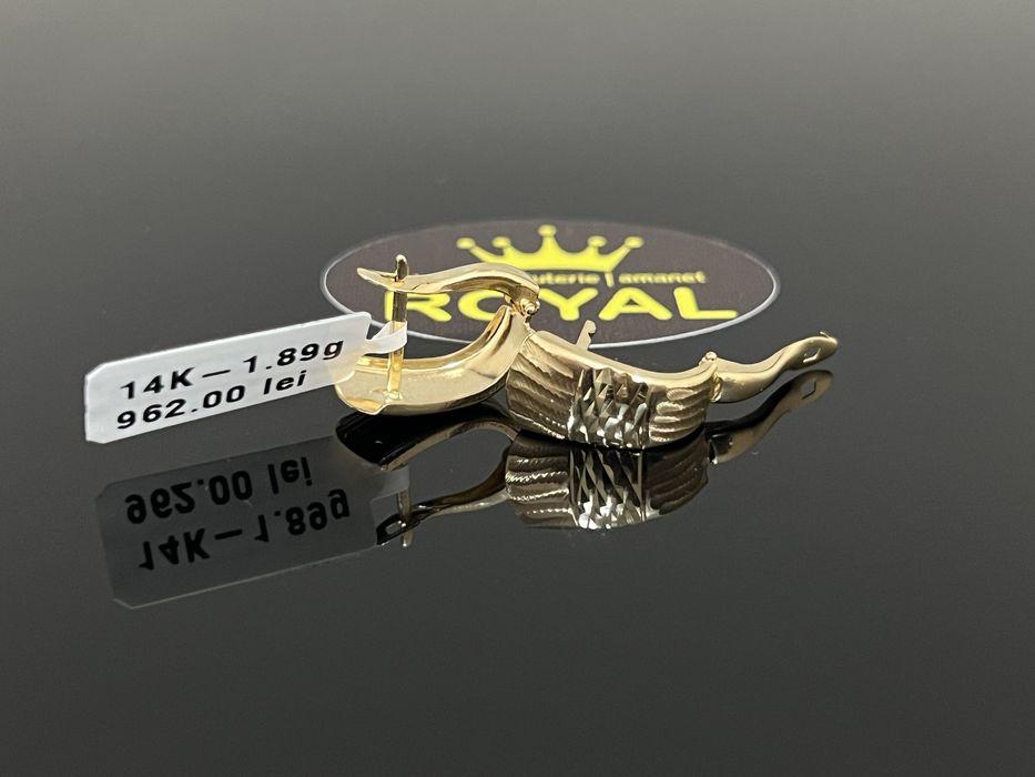 Bijuteria Royal CB : Cercei dama aur 14k 1,89 grame