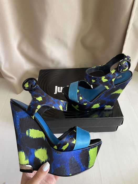 Обувки на платформа Just Cavalli + чанта