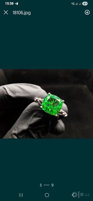 Серебро кольцо цепочка 925 новый.