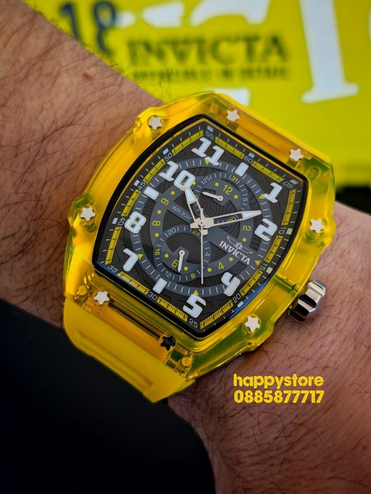 INVICTA Cyclone Yellow 49 mm, Инвикта нов ръчен часовник