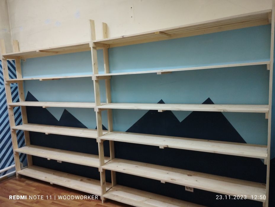 Стеллажи Для склада. из Дерева