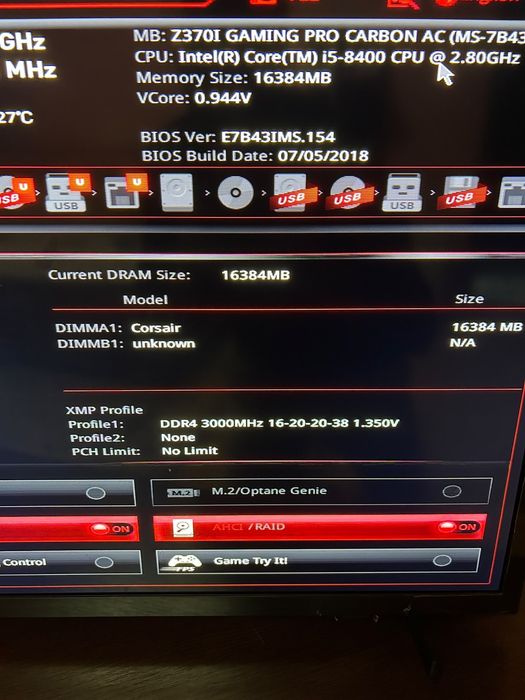 RAM Corsair Vengeance LPX Black 16GB DDR4 3000MHz
