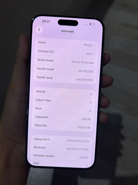 IPhone 15 Promax 256 GB