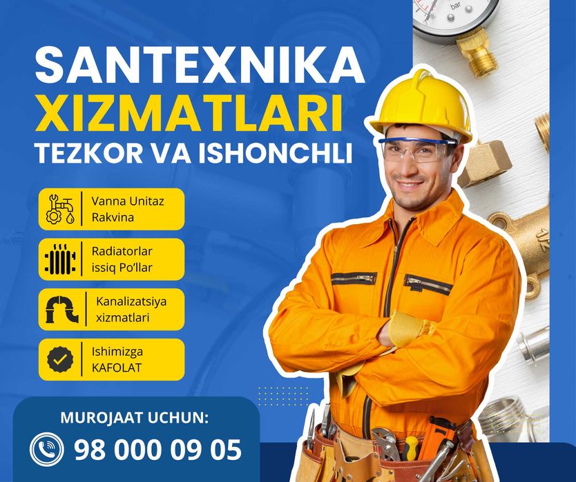 Santexnika Xizmati Hamyonbob Narxlarda