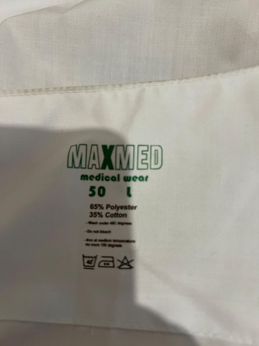 Халаты медика белый розовый