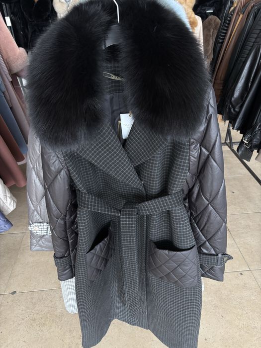 Шушляково яке якета с естествен косъм лисица