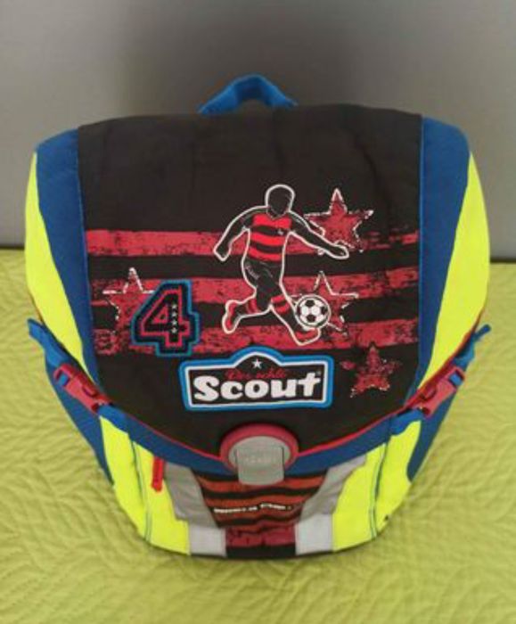 Маркова ортопедична ученичка раница Scout с твърд гръб