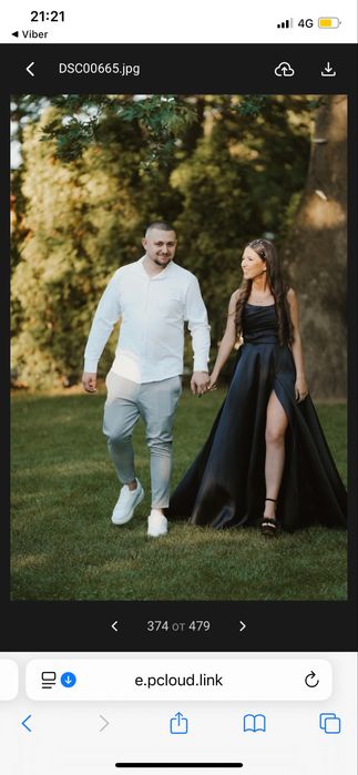 Бална рокля в елегантен черен цвят