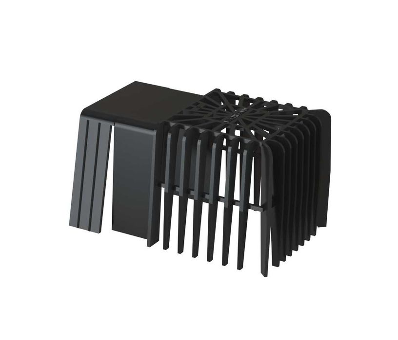 Парапетная воронка с листвоуловителем и отводом слив для кровля