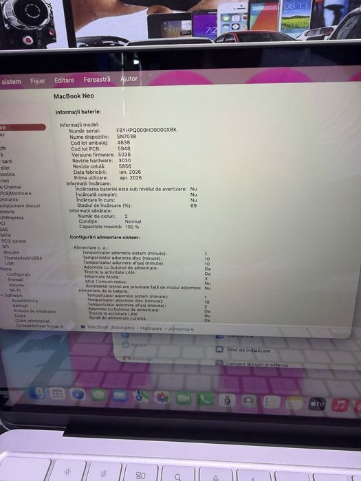 MacBook Neo / 100% Baterie / CreativAmanet