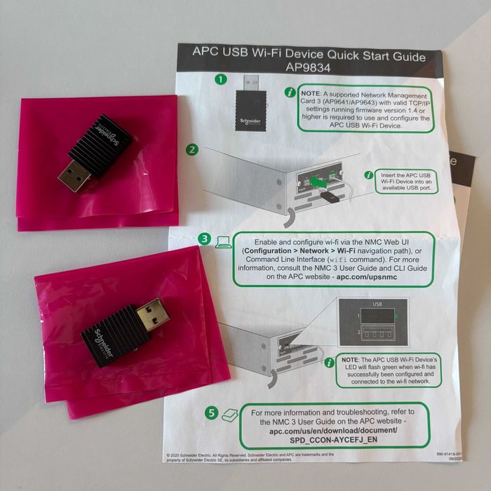 Receivere APC WiFi USB (Schneider)