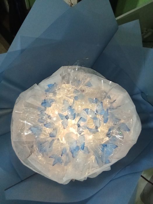 букет из бабочки