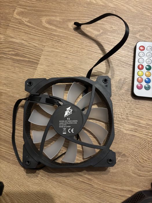 Pack 7 ventilatoare pc fan 120mm argb cu controller si telecomanda