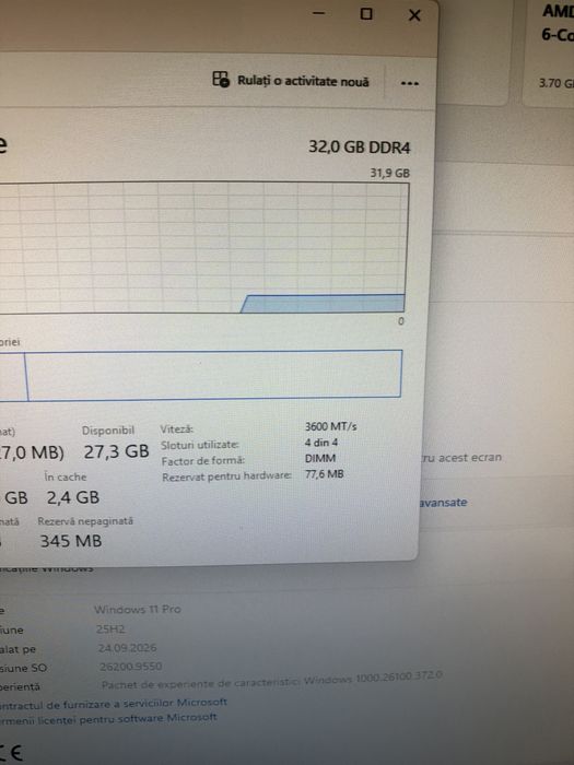Sistem Desktop Gaming Ryzen 5 5600x 32g 512g nvme RX5600xt 6g