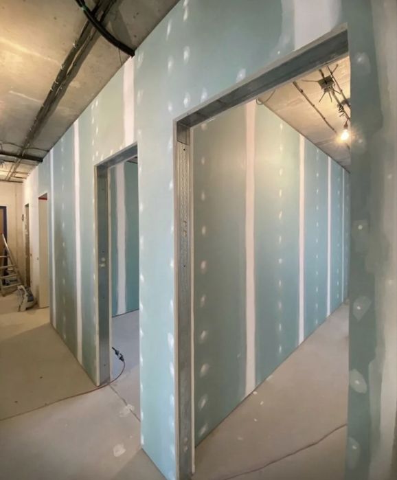 Гипсокартон, любые виды работ