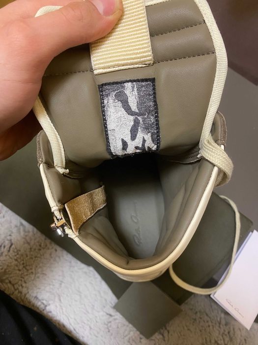 Rick Owens Brown Suede Geobaskets