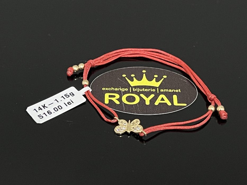 Bijuteria Royal CB : Bratara copil snur aur 14k 585  1,15 gr