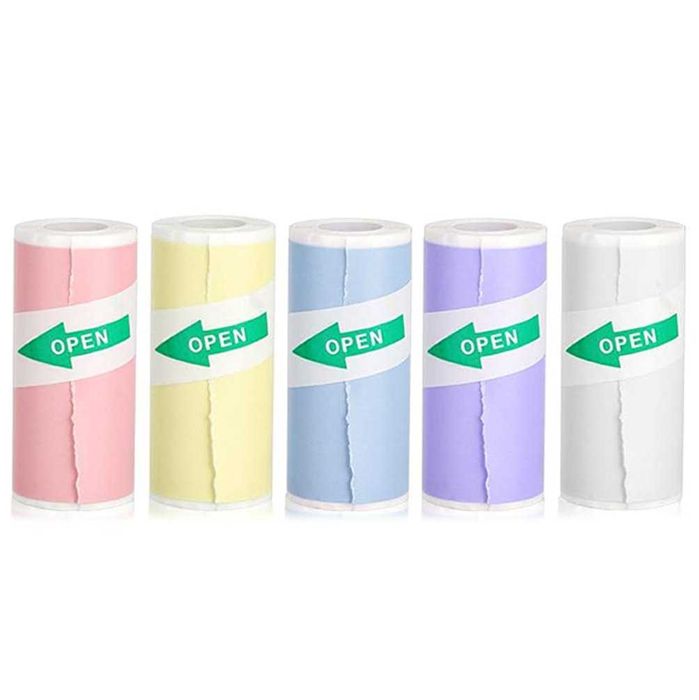 Role hartie adeziva, VALA, 57mm latime, pentru mini imprimante