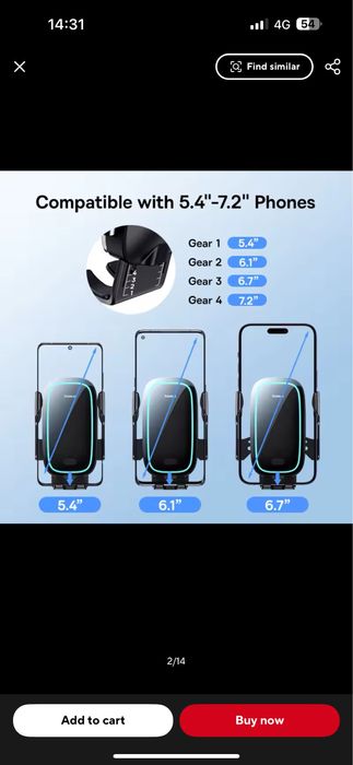 Suport auto cu incarcare wireless Baseus