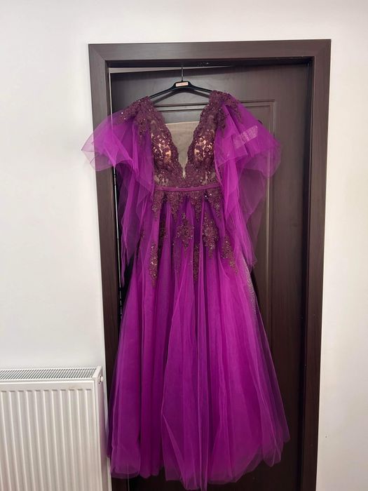 Rochie mov eleganta de seara
