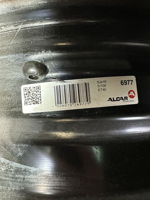 Jante tabla R16 VW Skoda Seat 5x100