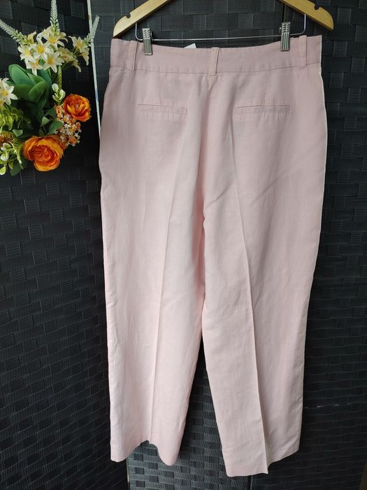 Pantaloni din in&bumbac masura XL Zara