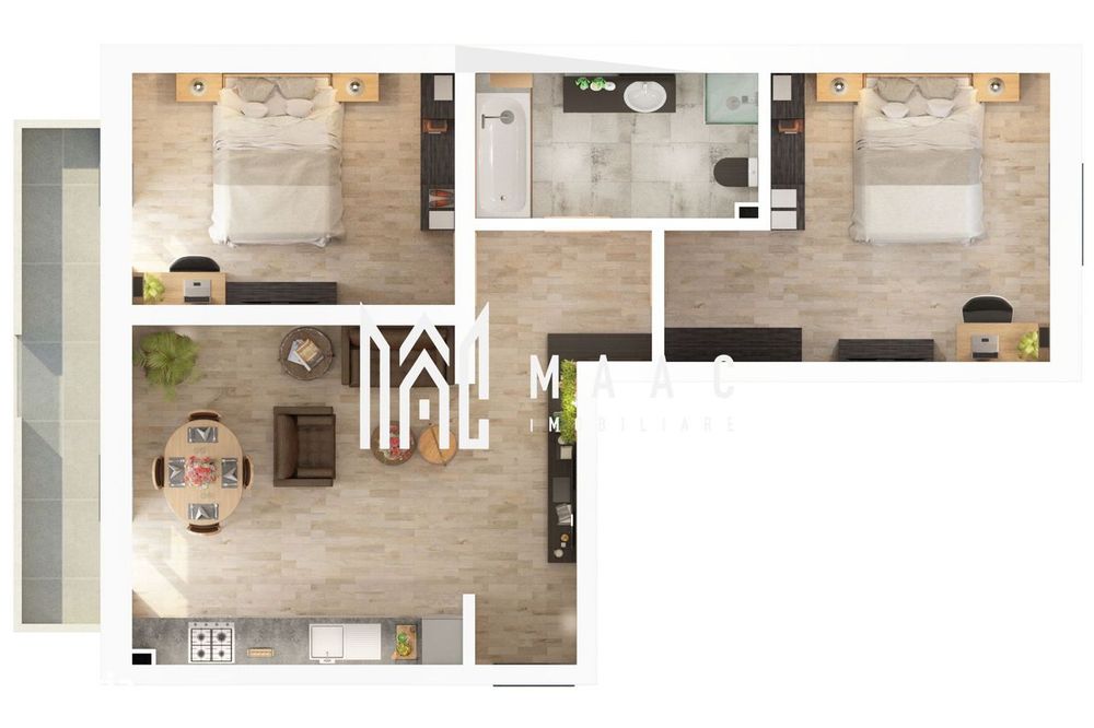 Apartament 3 camere Sibiu | ETAJ 2 | Decomandat I D.Stanca