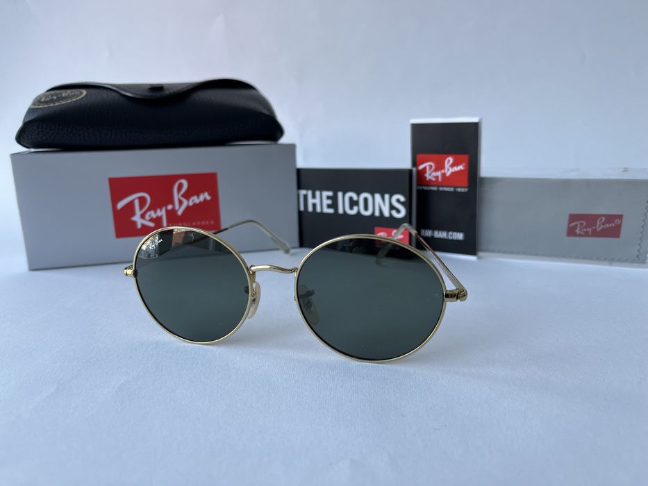 Ochelari de soare RAY BAN 1970 Oval Noi