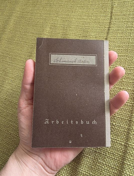 Carte De Munca Nazista Ww2 Razboi Mondial  Germania