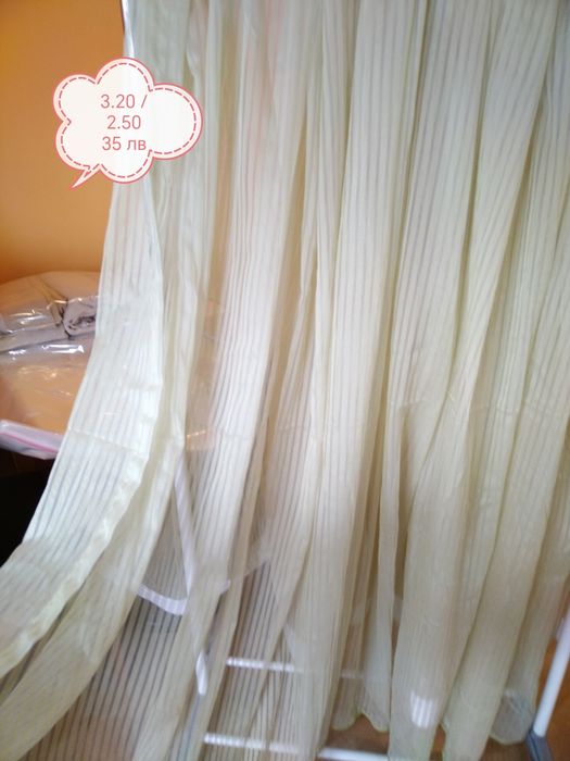 Пердета, готови, ушити с перделък. Описание върху всяка снимка