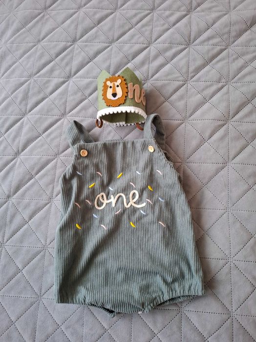 Боди и коронка за фотосесия на едногодишно