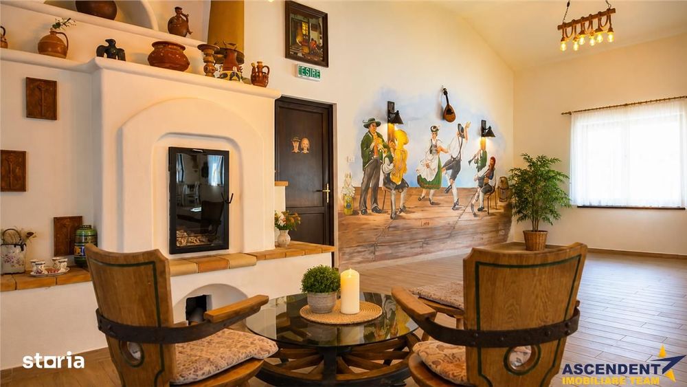 Hotel 3* + Pensiune 4*, piscina, teren tenis, 6.200mp parc privat +, S
