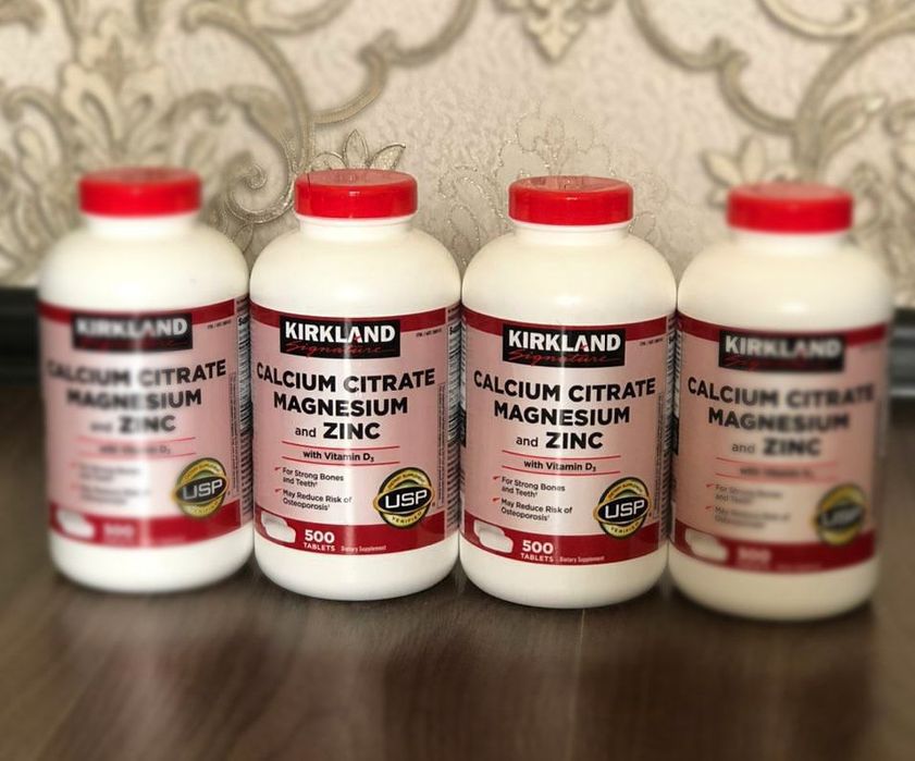 Оптом Кальций магний цинк Д3 500 шт из США Calcium magnium zinc D3