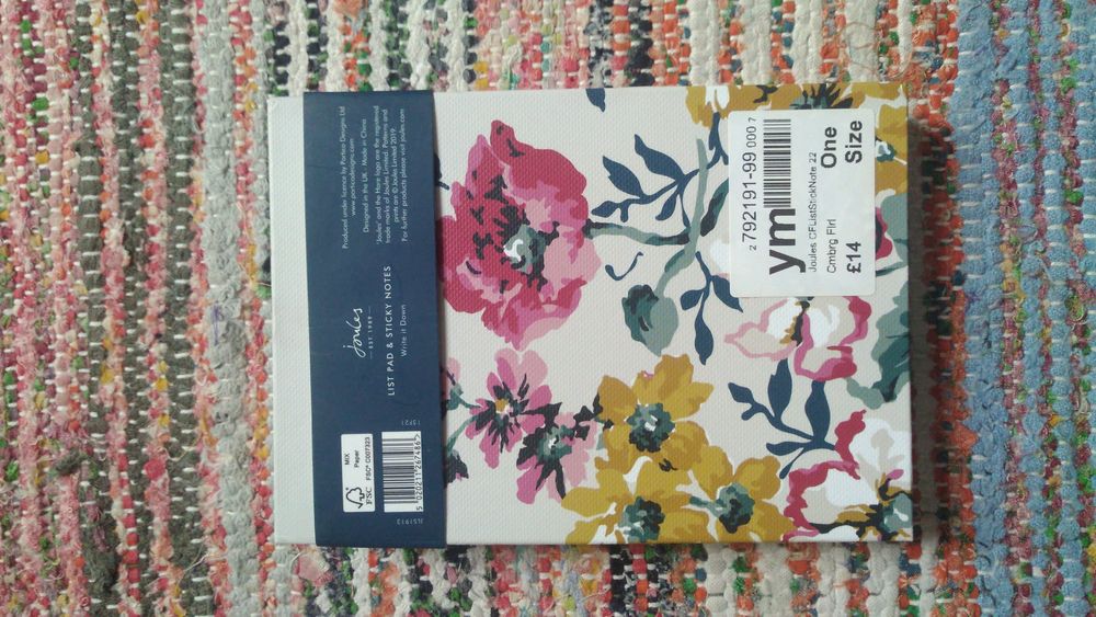 Carnetel Agenda Memento Sticky Notes Joules London