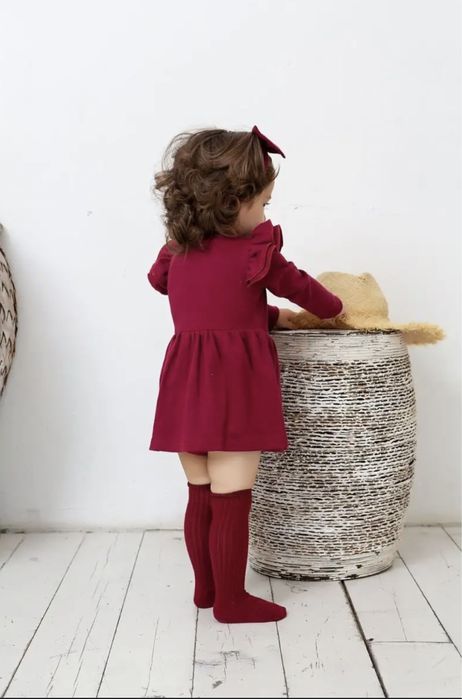 Боди-платье с повязкой 6-9месяцев, в подарок +белые носочки с бантиком